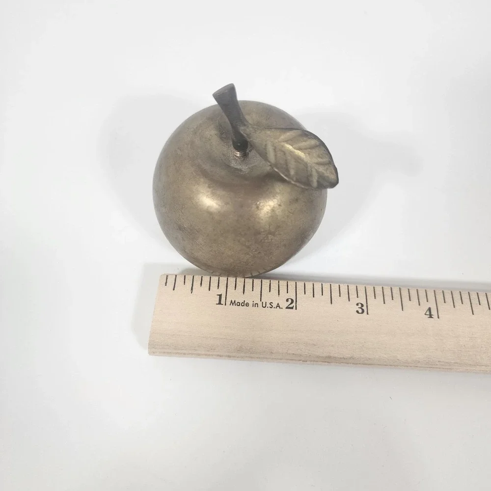 Brass Apple Bell For Teacher Desk